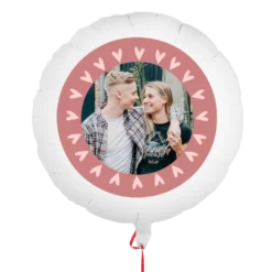 Ballon met foto en tekst