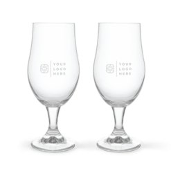 Bier borrelpakket met gegraveerde glazen