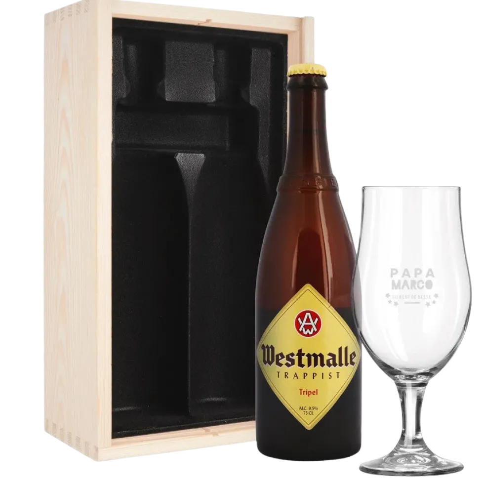 Bierpakket met glas - Westmalle Tripel