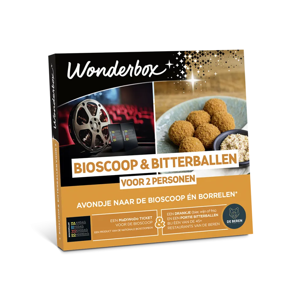 Bioscoop & Bitterballen voor 2 personen