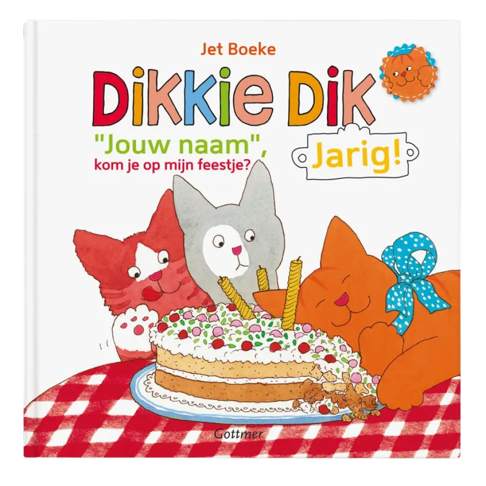 Boek "Dikkie Dik is jarig" met naam