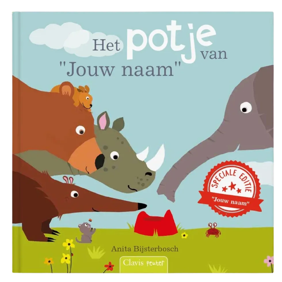 Boek "Het potje van .." met naam