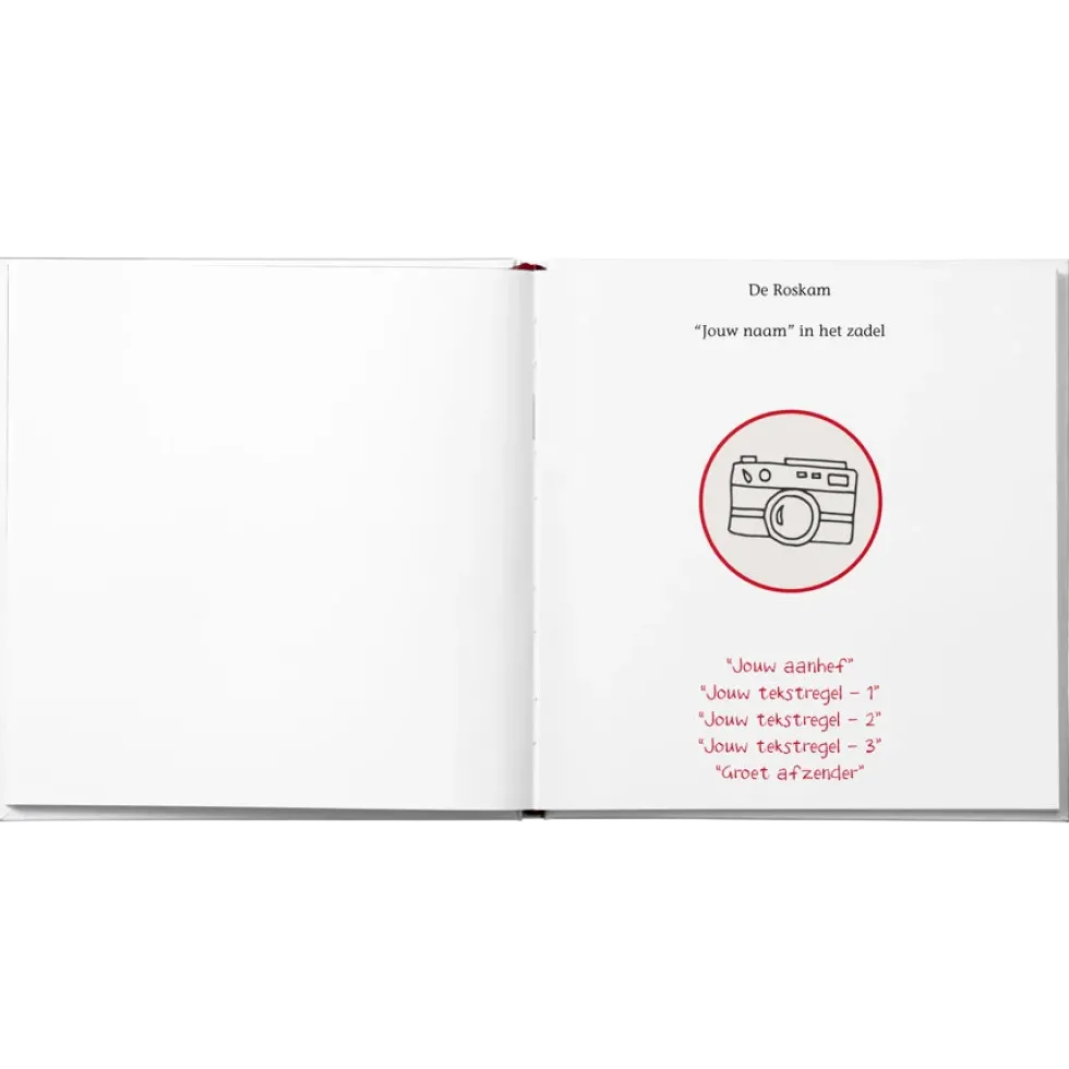Boek "In het zadel" personaliseren