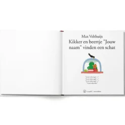 Boek "Kikker en beertje vinden een schat" personaliseren