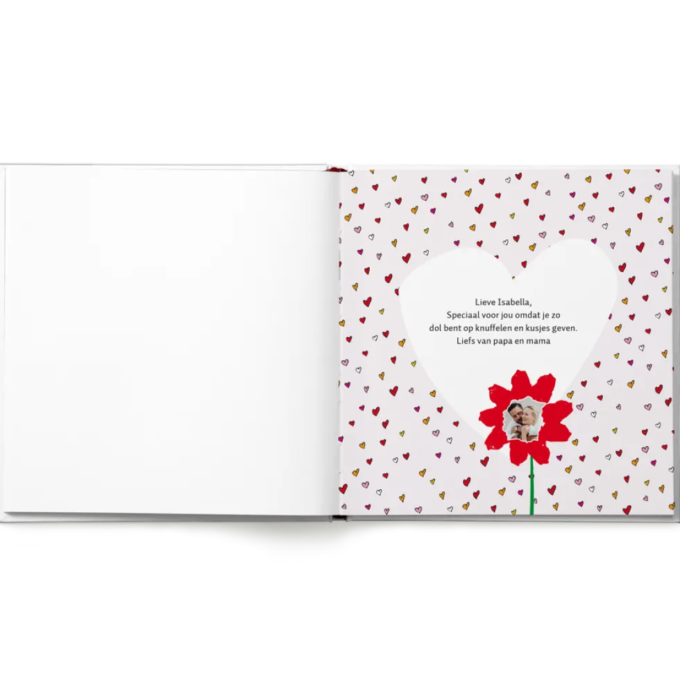 Boek "100 kusjes voor het slapengaan" met naam