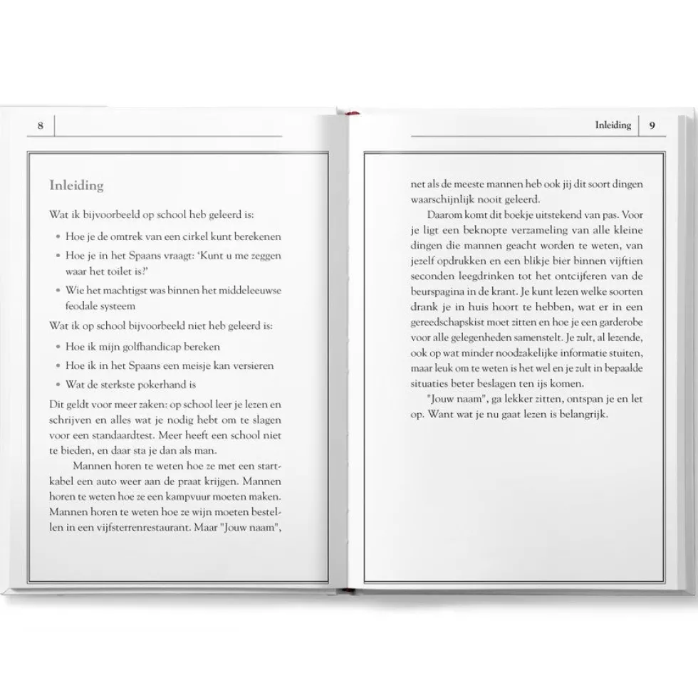 Boek "Mannenzaken" personaliseren