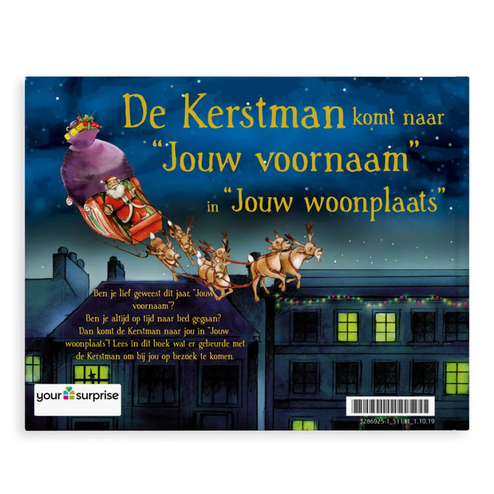 Boek met naam - De kerstman komt