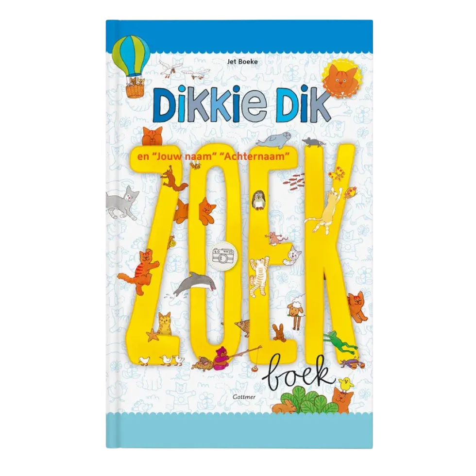 Boek met naam - Dikkie Dik - Groot zoekboek