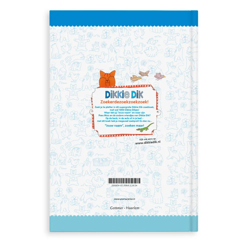 Boek met naam - Dikkie Dik - Groot zoekboek