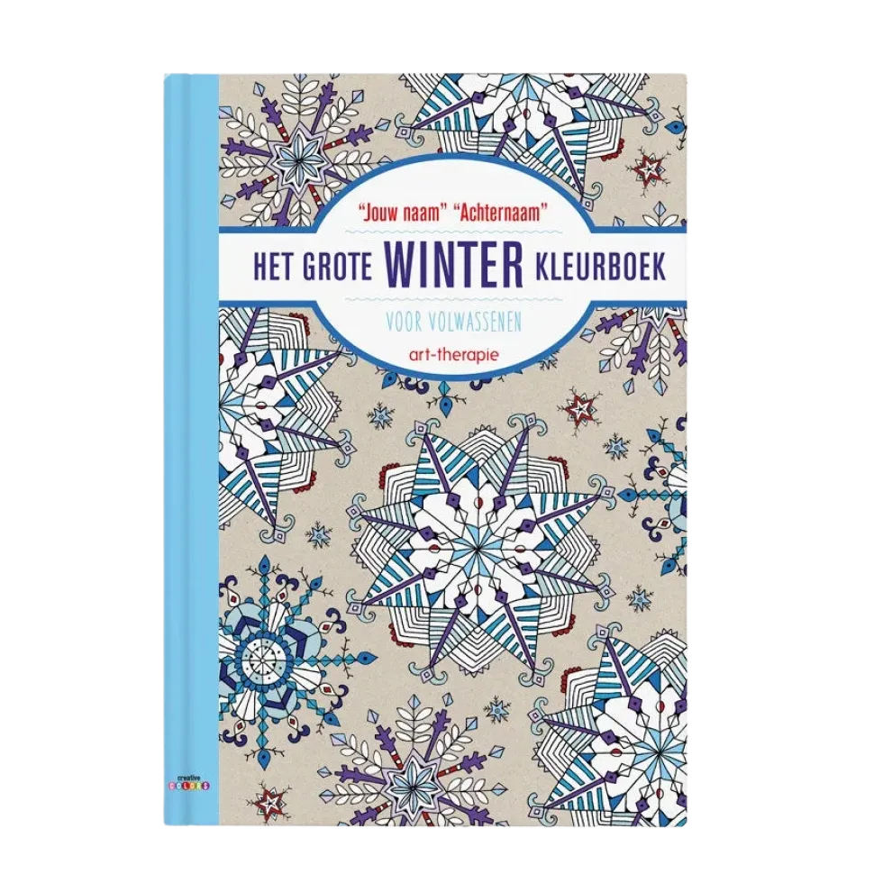 Boek met naam - Het grote winter kleurboek voor volwassenen