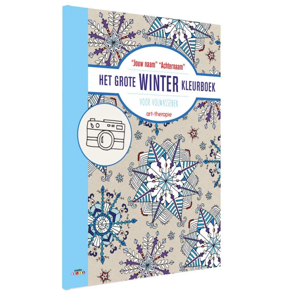 Boek met naam - Het grote winter kleurboek voor volwassenen