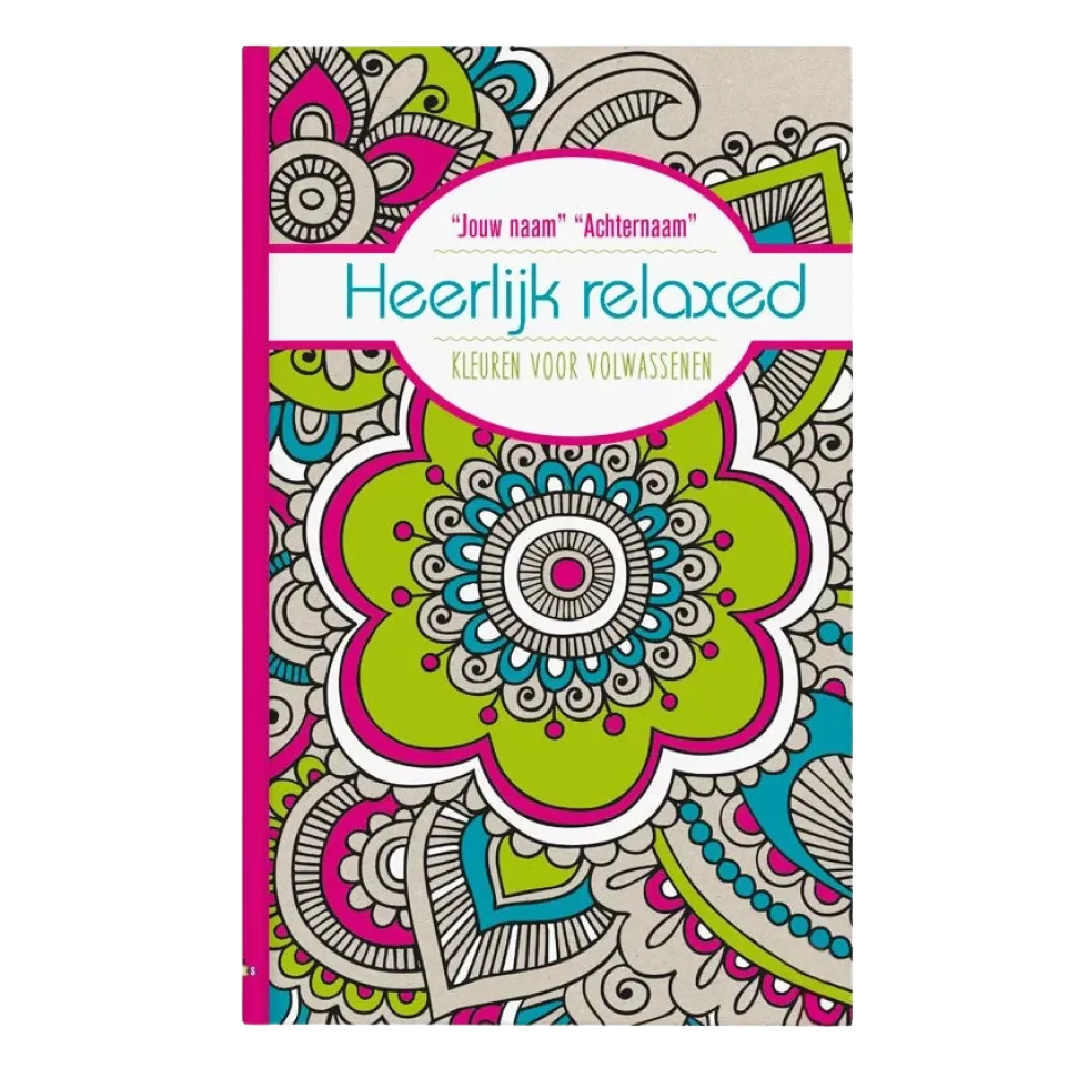 Boek met naam - Kleurboek voor volwassenen - Heerlijk relaxed