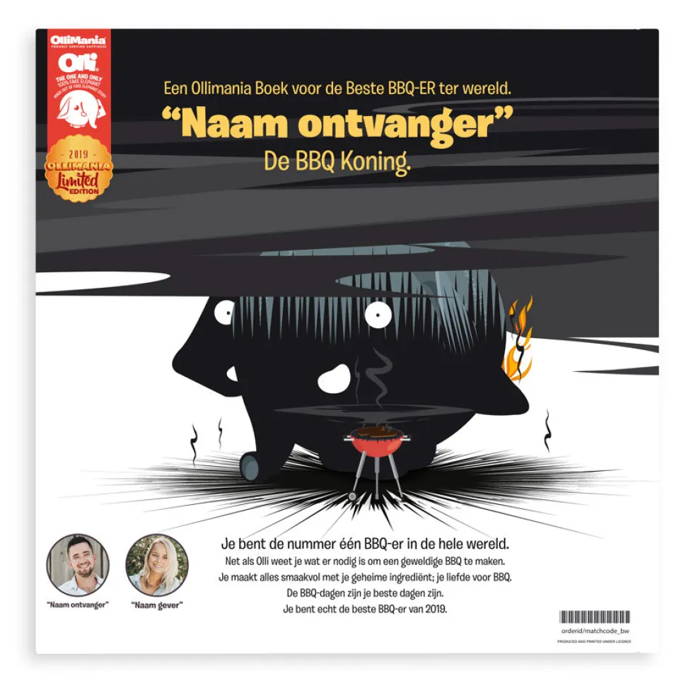 Boek met naam XXL - Ollimania - The BBQ King