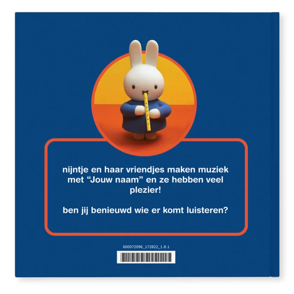 Boek "nijntje maakt muziek" personaliseren