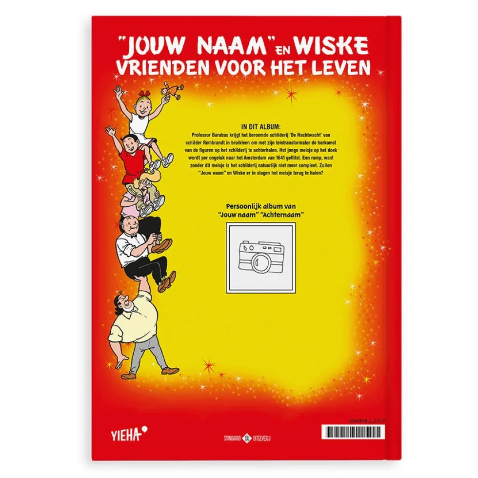 Boek Suske & Wiske "De nachtwachtbrigade" met naam