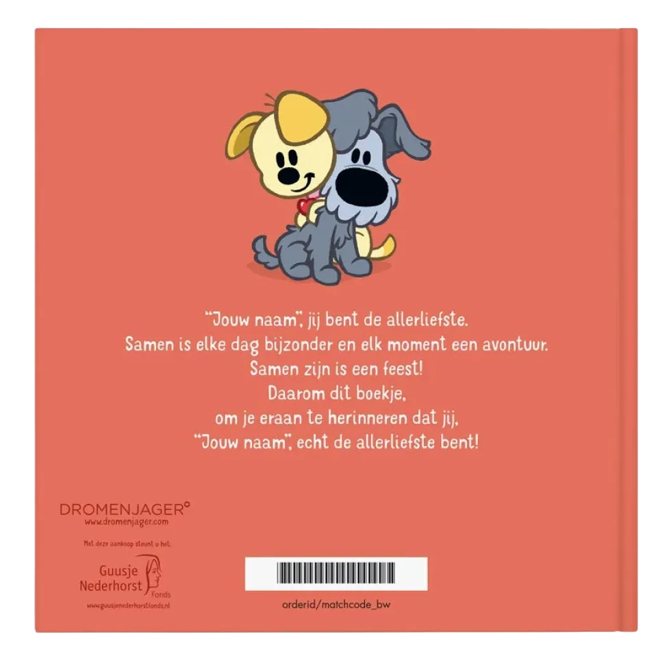 Boek "Woezel & Pip - Jij bent de allerliefste" met naam