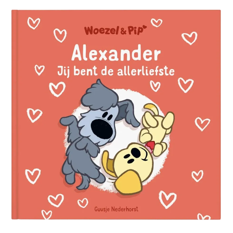 Boek "Woezel & Pip - Jij bent de allerliefste" met naam