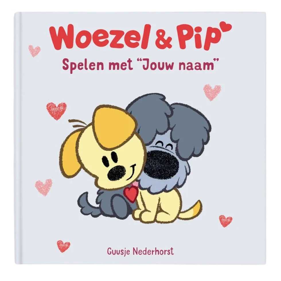 Boek "Woezel & Pip - spelen met jou" met naam