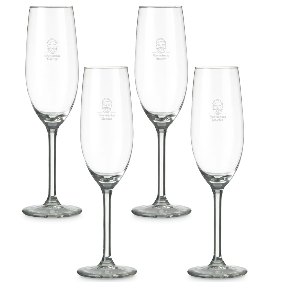 Champagneglas graveren