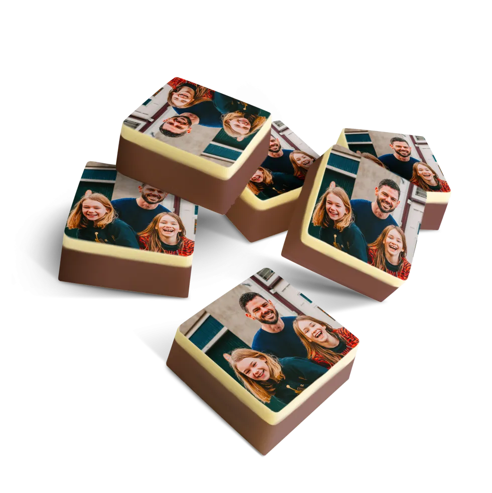 Chocolade bonbons met foto