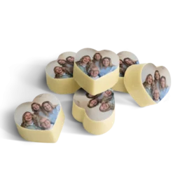 Chocolade hartjes met foto
