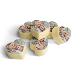 Chocolade hartjes met foto