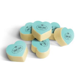 Chocolade hartjes met foto