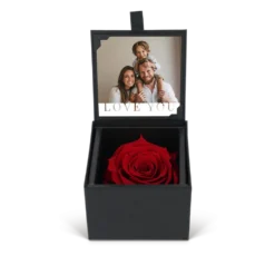 Eeuwige roos met foto afdruk