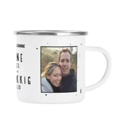 Emaille mok met foto