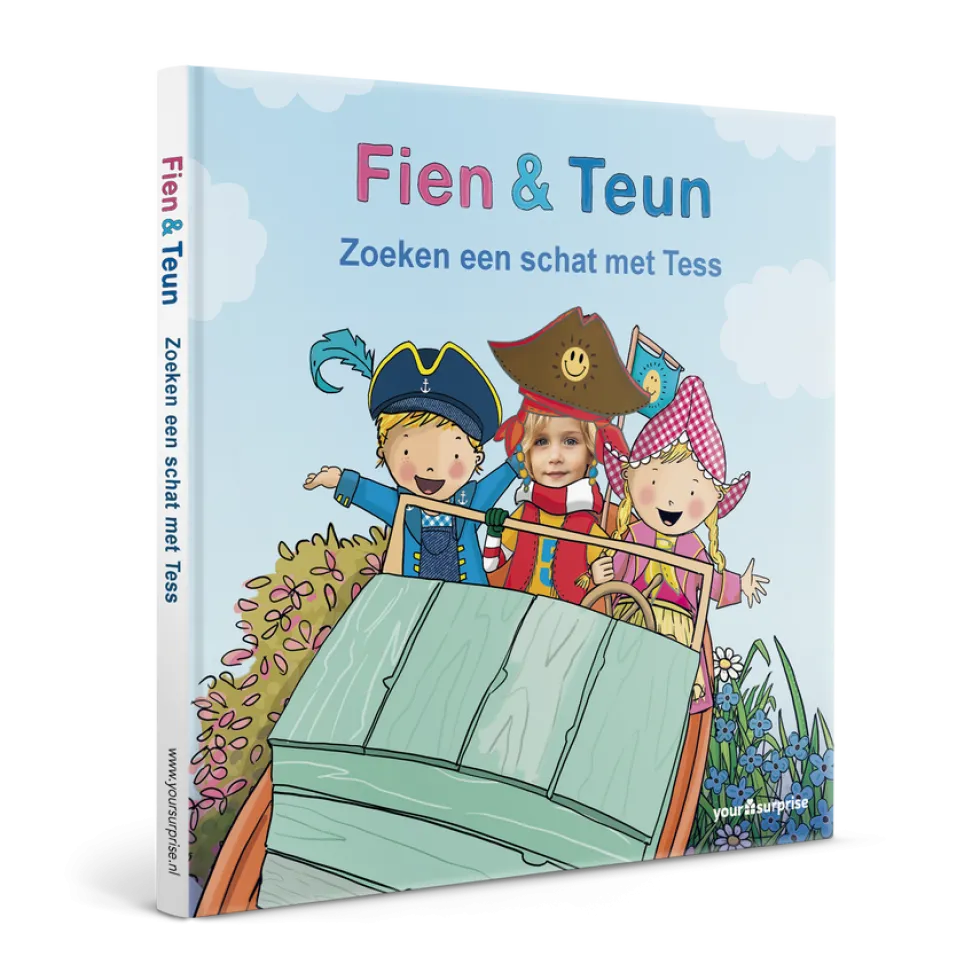 Gepersonaliseerd kinderboek - Fien & Teun 'Zoeken een schat'