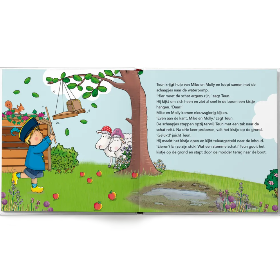 Gepersonaliseerd kinderboek - Fien & Teun 'Zoeken een schat'