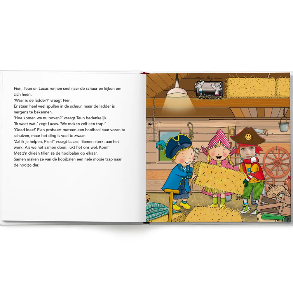 Gepersonaliseerd kinderboek - Fien & Teun 'Zoeken een schat'