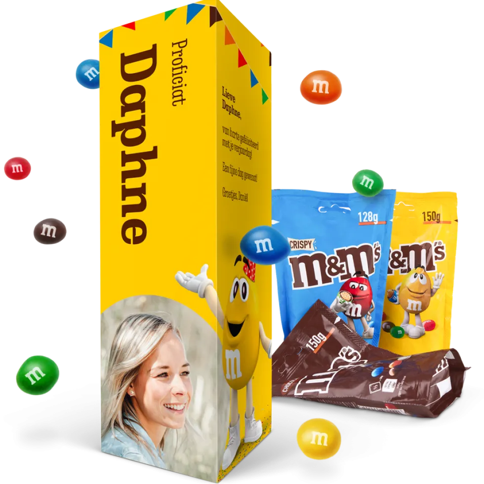 Gepersonaliseerd M&M's cadeaupakket