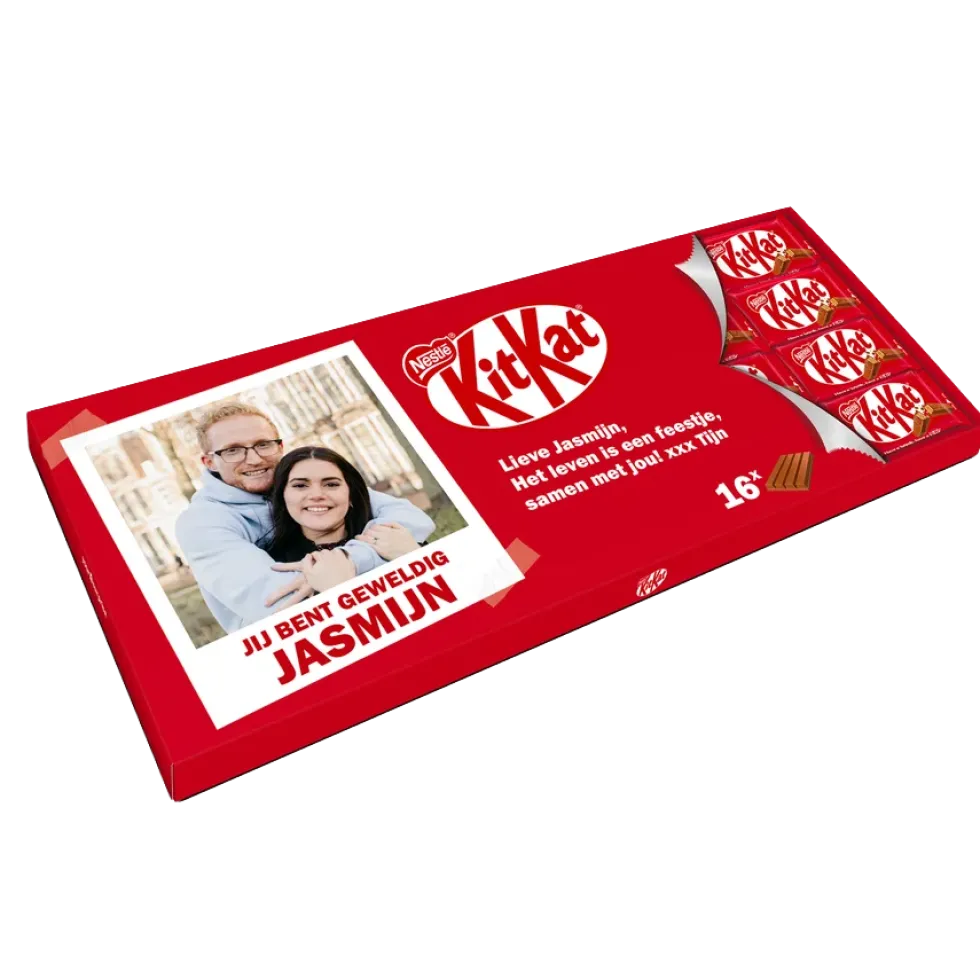 Giant KitKat met naam en foto