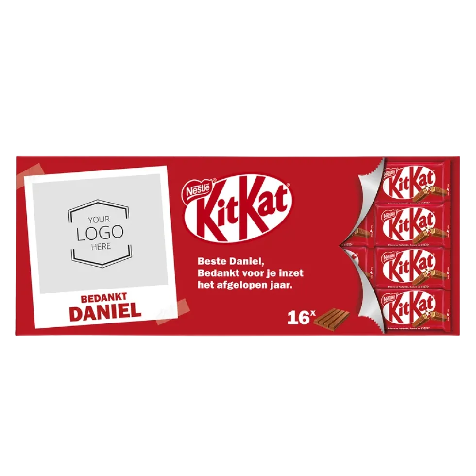 Giant KitKat met naam en foto