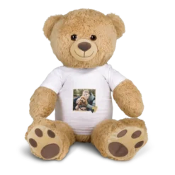 Grote knuffelbeer met foto