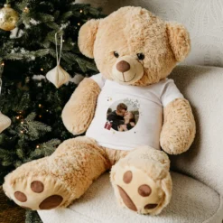 Grote knuffelbeer met foto