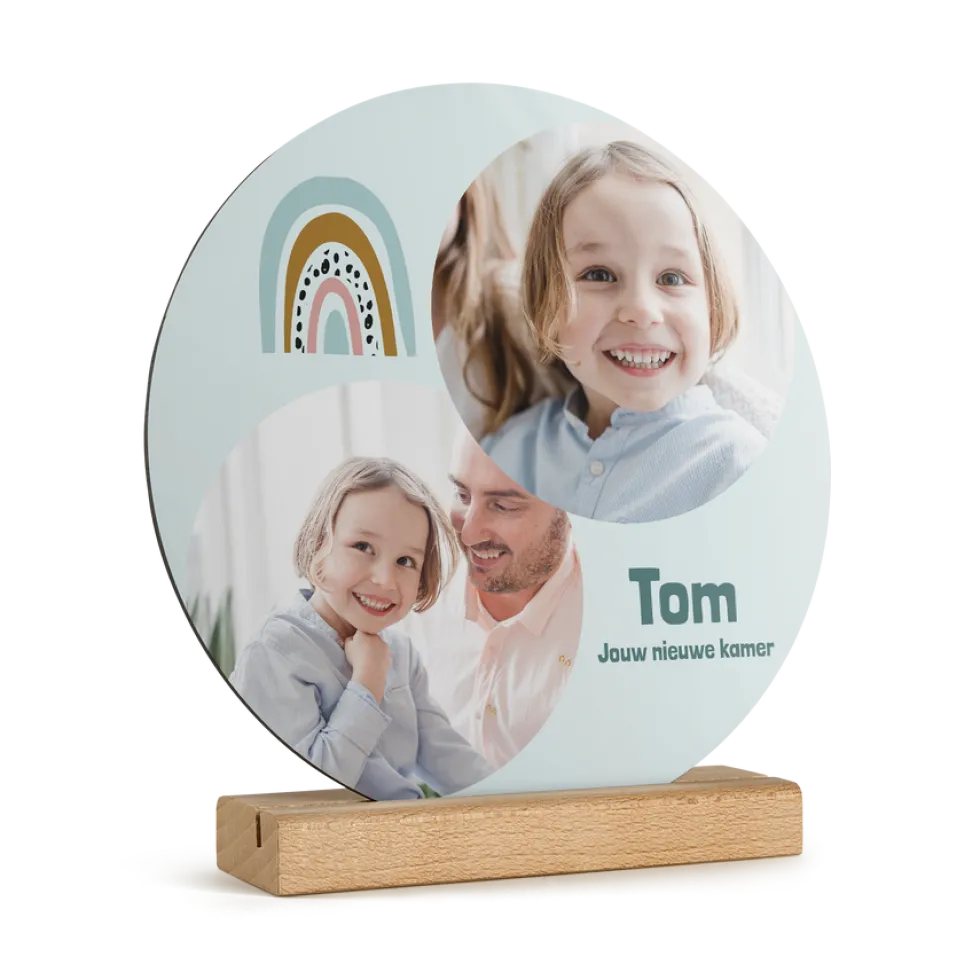 Houten fototegel personaliseren