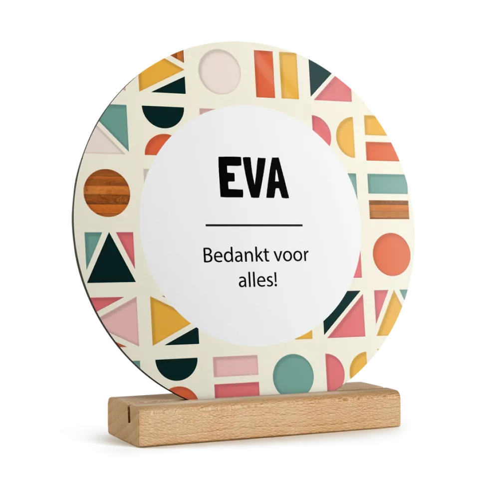 Houten fototegel personaliseren