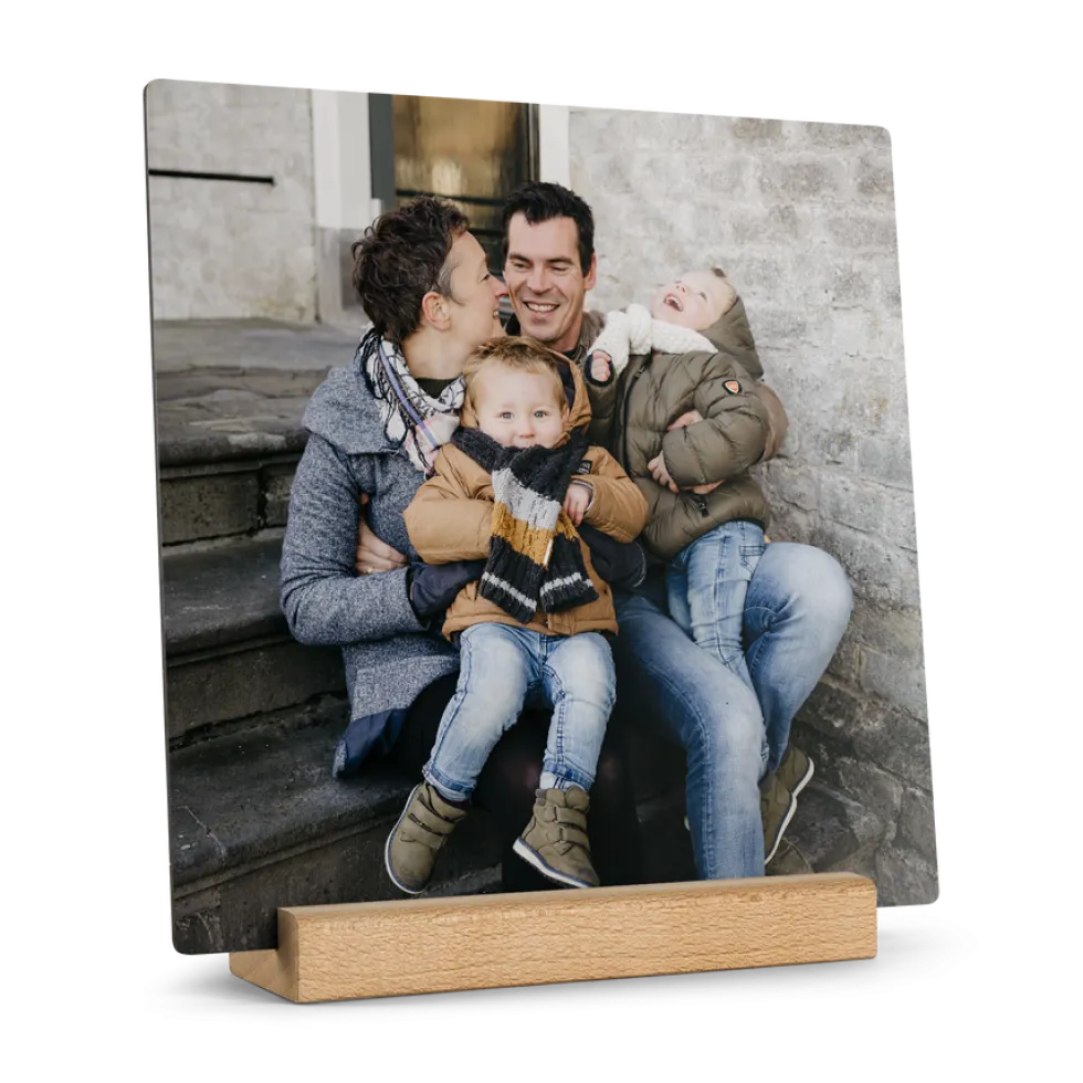 Houten fototegel personaliseren