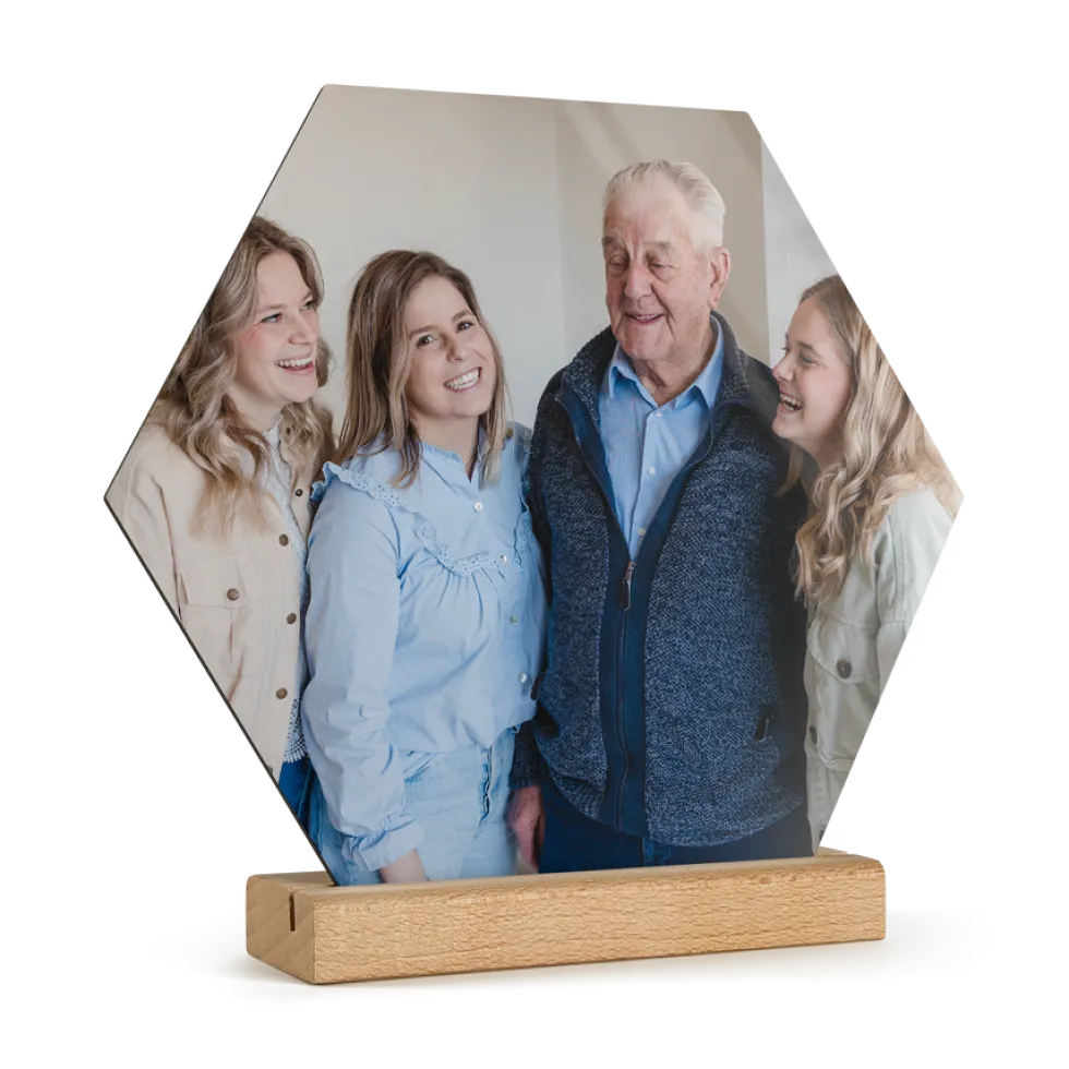 Houten fototegel personaliseren