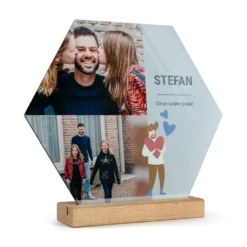 Houten fototegel personaliseren