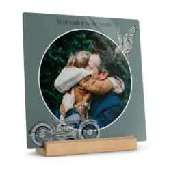 Houten fototegel personaliseren
