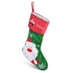 Kerstsok met naam bedrukken