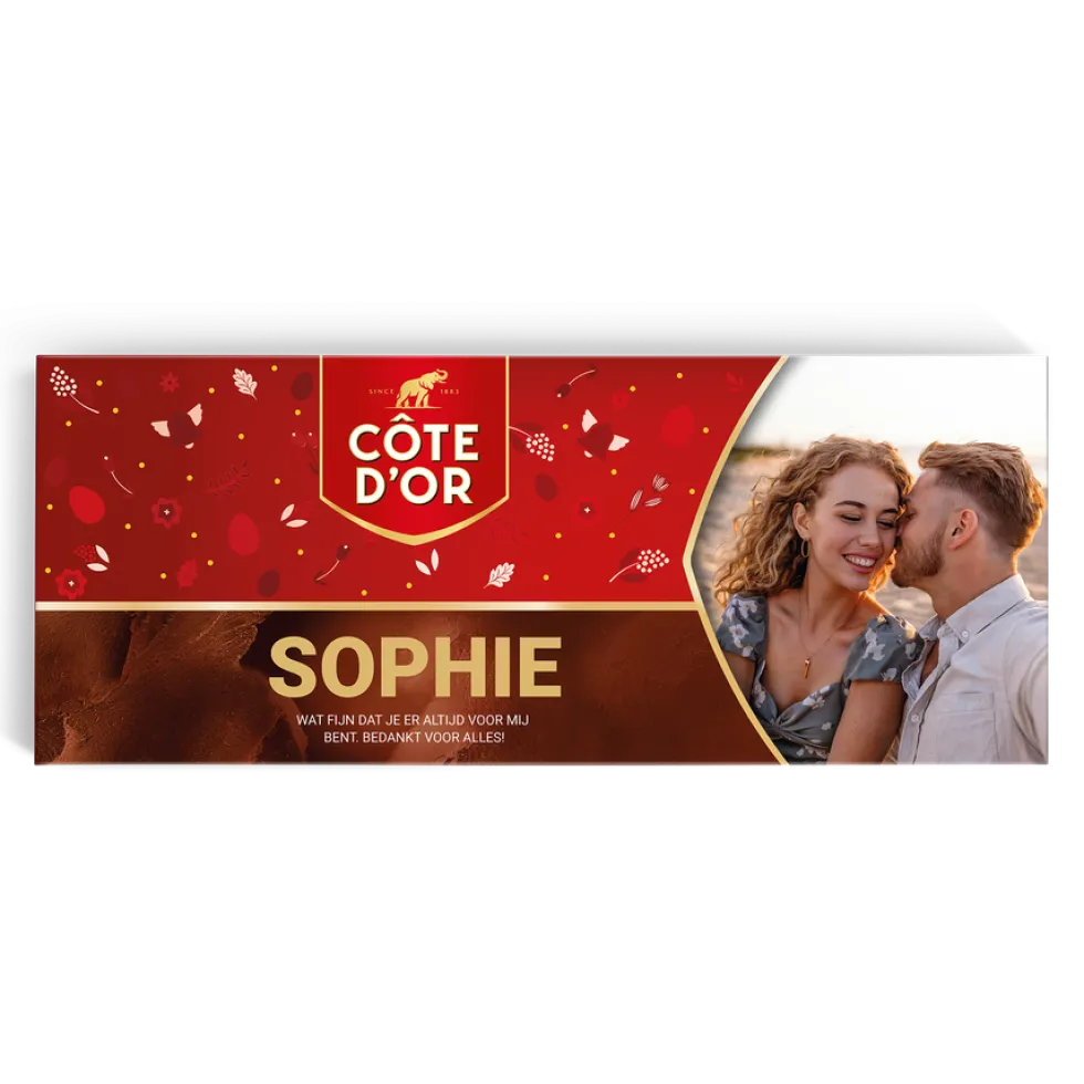Mega Côte d'Or reep met naam en foto bedrukken