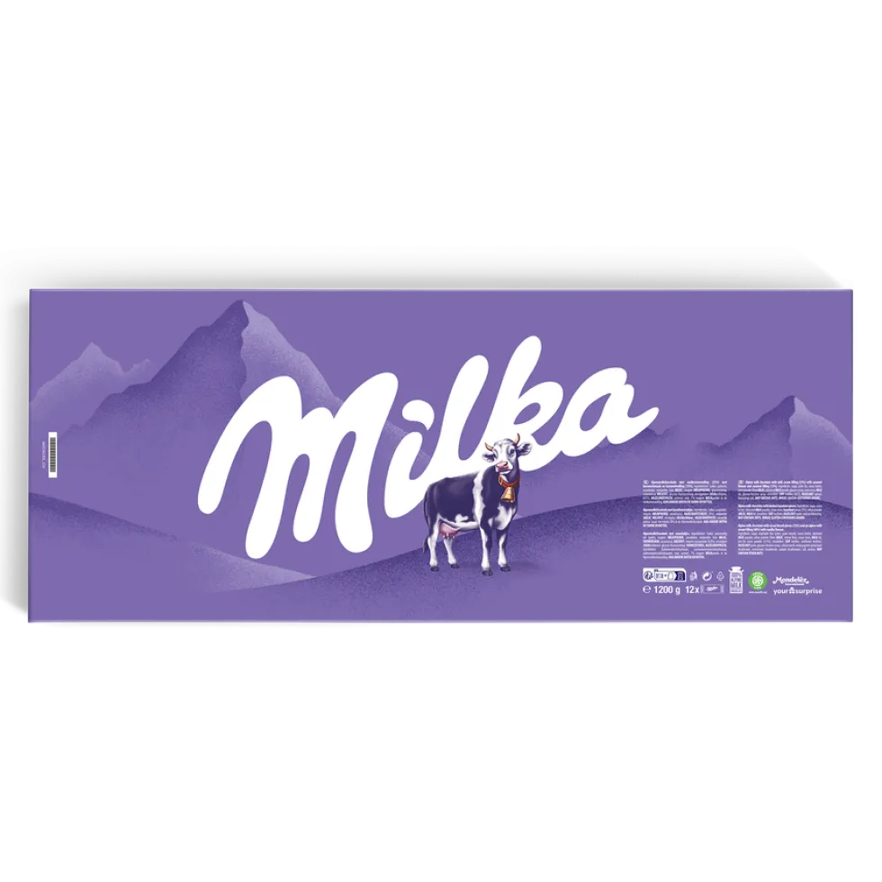 Mega Milka reep met naam en foto bedrukken