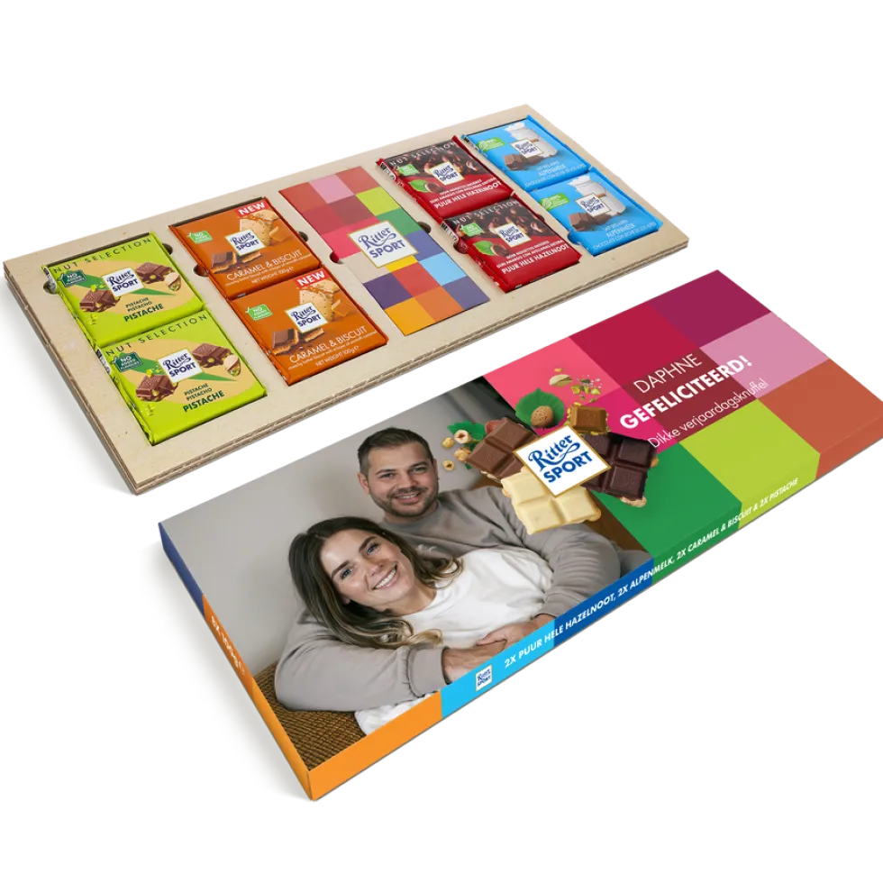 Mega Ritter Sport chocolade reep - 8 repen