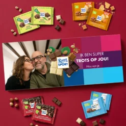 Mega Ritter Sport chocolade reep - 8 repen