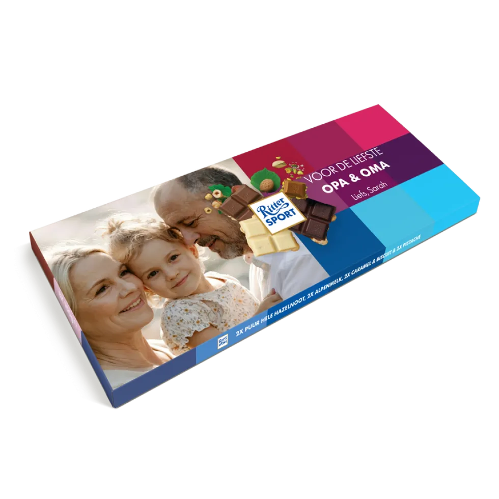 Mega Ritter Sport chocolade reep - 8 repen