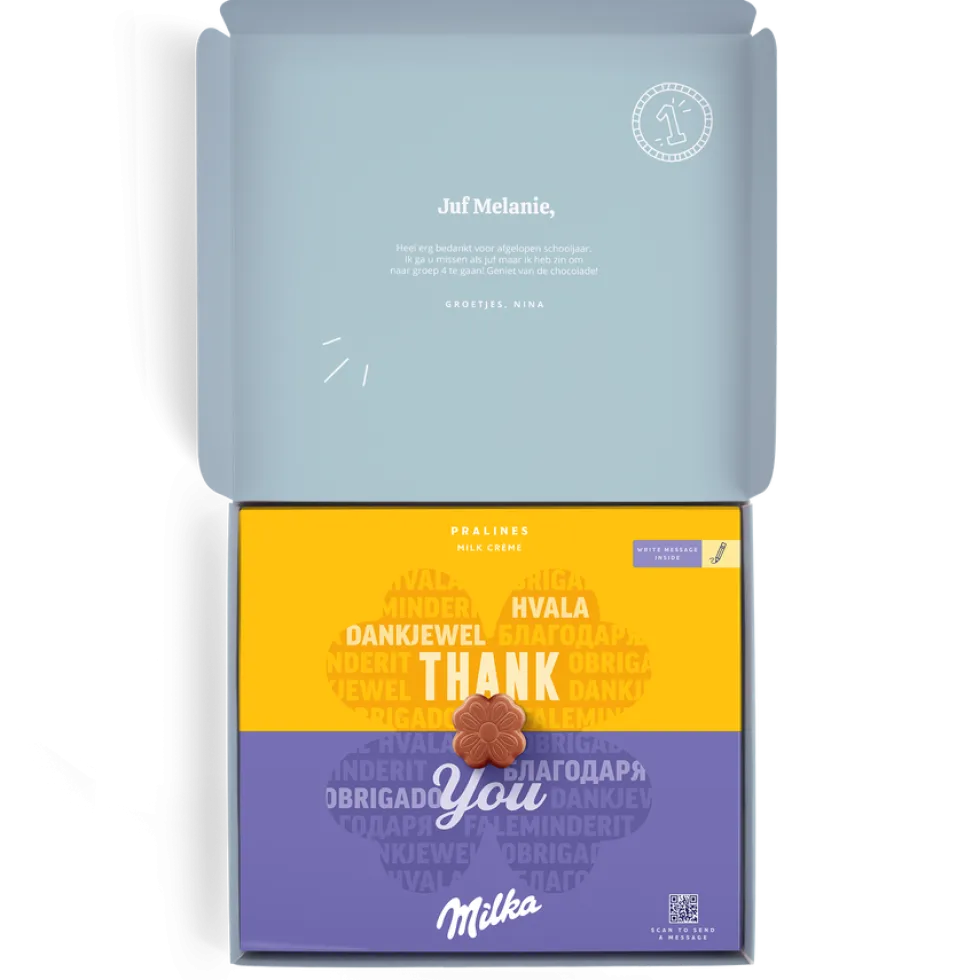 Milka Pralines Juf/Meester
